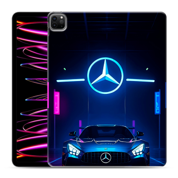 Силиконовый чехол на Ipad Pro 12.9 (2022) с принтом Mercedes Мерседес Силиконовый чехол на Ipad Pro 12.9 (2022) с принтом Mercedes Мерседес