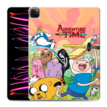 Силиконовый чехол на Ipad Pro 12.9 (2022) с принтом Adventure time Время приключений