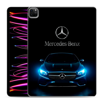 Силиконовый чехол на Ipad Pro 12.9 (2022) с принтом Mercedes Мерседес