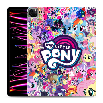 Силиконовый чехол на Ipad Pro 12.9 (2022) с принтом My little pony Дружба чудо Силиконовый чехол на Ipad Pro 12.9 (2022) с принтом My little pony Дружба чудо