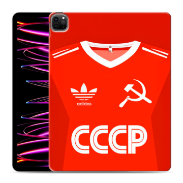 Силиконовый чехол на Ipad Pro 12.9 (2022) с принтом Флаг Герб СССР