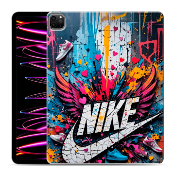 Силиконовый чехол на Ipad Pro 12.9 (2022) с принтом Nike Найк Силиконовый чехол на Ipad Pro 12.9 (2022) с принтом Nike Найк