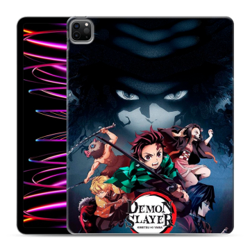Силиконовый чехол на Ipad Pro 12.9 (2022) с принтом Demon Slayer Клинок рассекающий демонов Силиконовый чехол на Ipad Pro 12.9 (2022) с принтом Demon Slayer Клинок рассекающий демонов