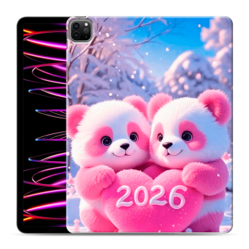 Силиконовый чехол на Ipad Pro 12.9 (2022) с принтом Новый год