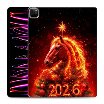 Силиконовый чехол на Ipad Pro 12.9 (2022) с принтом Новый год