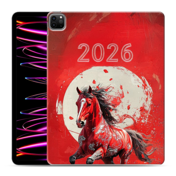 Силиконовый чехол на Ipad Pro 12.9 (2022) с принтом Новый год