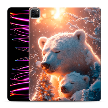 Силиконовый чехол на Ipad Pro 12.9 (2022) с принтом Новый год Силиконовый чехол на Ipad Pro 12.9 (2022) с принтом Новый год