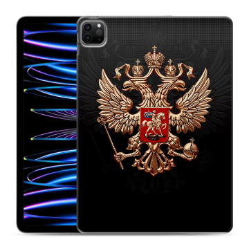 Силиконовый чехол на планшета Ipad Pro 11 (2022) с принтом Герб России Силиконовый чехол на планшета Ipad Pro 11 (2022) с принтом Герб России