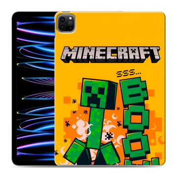 Силиконовый чехол на Ipad Pro 11 (2022) с принтом Майнкрафт Minecraft Силиконовый чехол на Ipad Pro 11 (2022) с принтом Майнкрафт Minecraft