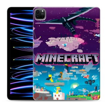 Силиконовый чехол на Ipad Pro 11 (2022) с принтом Майнкрафт Minecraft Силиконовый чехол на Ipad Pro 11 (2022) с принтом Майнкрафт Minecraft