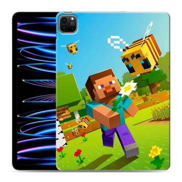 Силиконовый чехол на Ipad Pro 11 (2022) с принтом Майнкрафт Minecraft