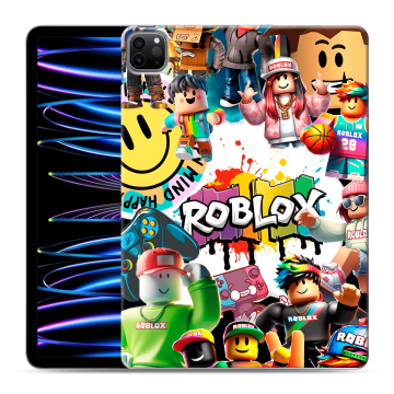 Силиконовый чехол на Ipad Pro 11 (2022) с принтом Roblox Роблокс