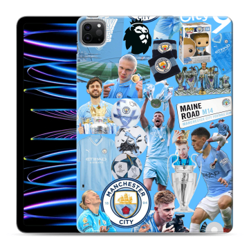 Силиконовый чехол на Ipad Pro 11 (2022) с принтом Man City Манчестер Сити