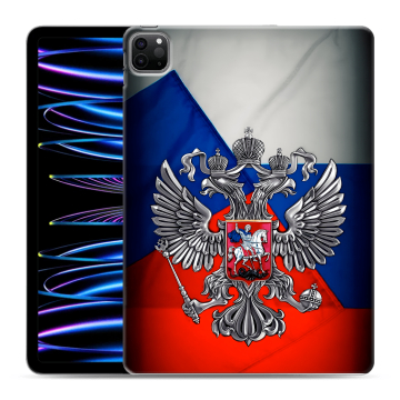 Силиконовый чехол на Ipad Pro 11 (2022) с принтом Флаг России