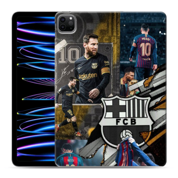 Силиконовый чехол на Ipad Pro 11 (2022) с принтом Messi Barcelona