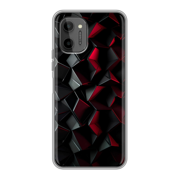 Силиконовый чехол на HTC Wildfire E Plus с принтом Абстракция