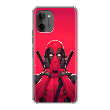 Силиконовый чехол на HTC Wildfire E Plus с принтом Дедпул Deadpool Силиконовый чехол на HTC Wildfire E Plus с принтом Дедпул Deadpool