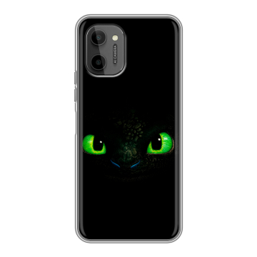 Силиконовый чехол на HTC Wildfire E Plus с принтом Как приручить дракона