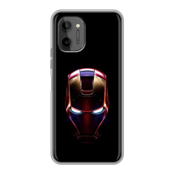 Силиконовый чехол на HTC Wildfire E Plus с принтом IronMan Железный человек