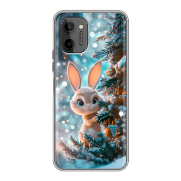 Силиконовый чехол на HTC Wildfire E Plus с принтом Новый год Силиконовый чехол на HTC Wildfire E Plus с принтом Новый год