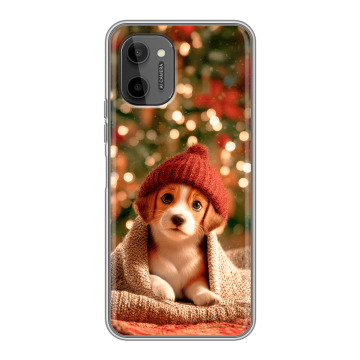Силиконовый чехол на HTC Wildfire E Plus с принтом Новый год Силиконовый чехол на HTC Wildfire E Plus с принтом Новый год