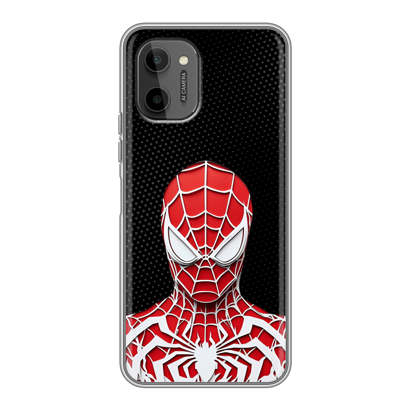 Силиконовый чехол на HTC Wildfire E Plus с принтом человек паук spiderman Силиконовый чехол на HTC Wildfire E Plus с принтом человек паук spiderman