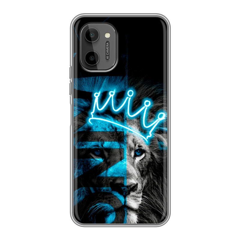 Силиконовый чехол на HTC Wildfire E Plus с принтом Король лев Силиконовый чехол на HTC Wildfire E Plus с принтом Король лев