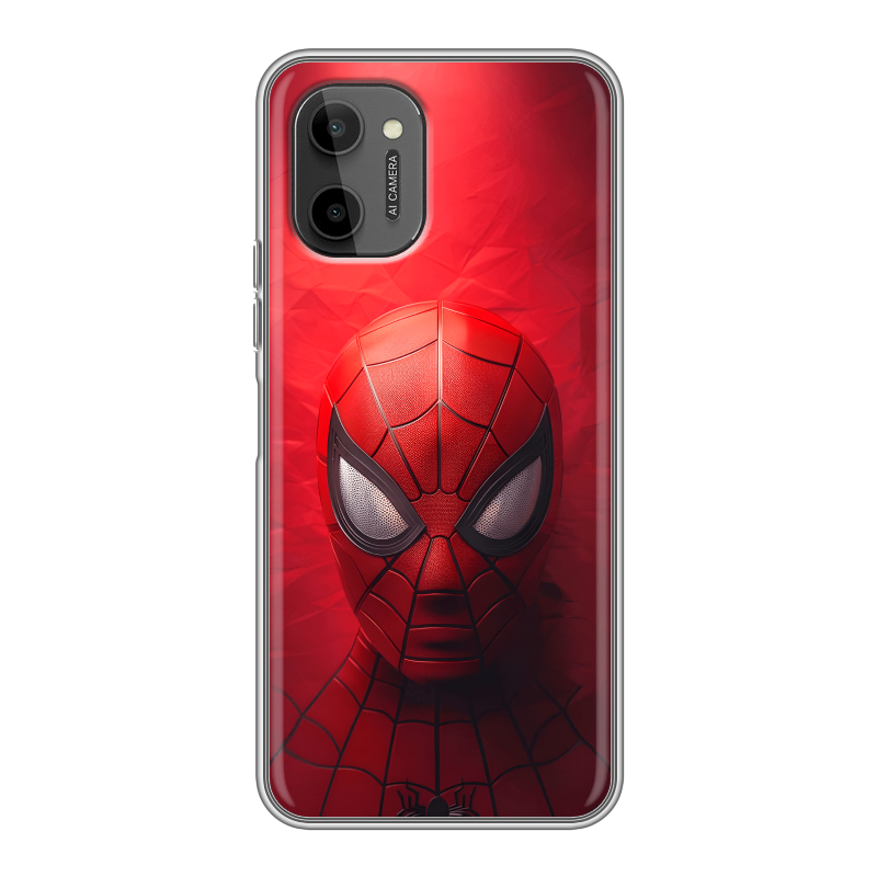 Силиконовый чехол на HTC Wildfire E Plus с принтом Spiderman Человек паук Силиконовый чехол на HTC Wildfire E Plus с принтом Spiderman Человек паук