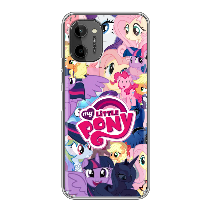 Силиконовый чехол на HTC Wildfire E Plus с принтом My little pony Дружба чудо Силиконовый чехол на HTC Wildfire E Plus с принтом My little pony Дружба чудо