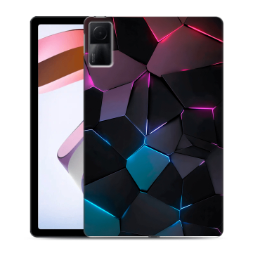 Силиконовый чехол на планшета Xiaomi RedMi Pad с принтом Геометрия неона Силиконовый чехол на планшета Xiaomi RedMi Pad с принтом Геометрия неона