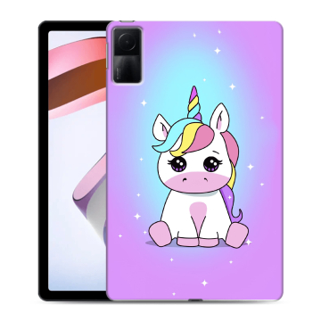 Силиконовый чехол на планшета Xiaomi RedMi Pad с принтом Единорог Силиконовый чехол на планшета Xiaomi RedMi Pad с принтом Единорог
