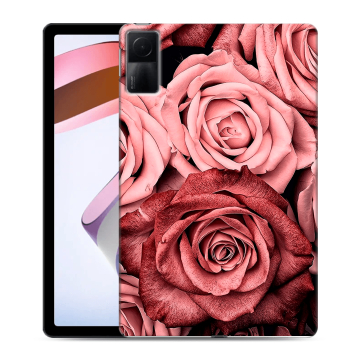 Силиконовый чехол на планшета Xiaomi RedMi Pad с принтом Цветы розы Силиконовый чехол на планшета Xiaomi RedMi Pad с принтом Цветы розы