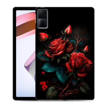 Силиконовый чехол на Xiaomi RedMi Pad с принтом Розы красные