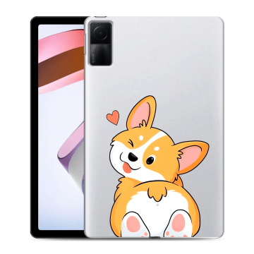 Силиконовый чехол на Xiaomi RedMi Pad с принтом Корги Силиконовый чехол на Xiaomi RedMi Pad с принтом Корги