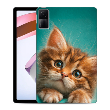 Силиконовый чехол на Xiaomi RedMi Pad с принтом котенок
