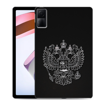 Силиконовый чехол на Xiaomi RedMi Pad с принтом Герб России Силиконовый чехол на Xiaomi RedMi Pad с принтом Герб России