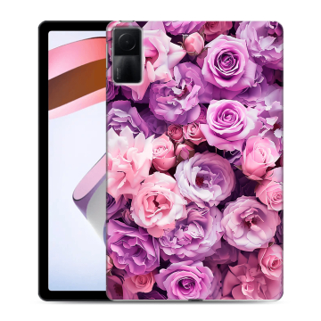 Силиконовый чехол на Xiaomi RedMi Pad с принтом лавандовые розы