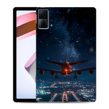 Силиконовый чехол на Xiaomi RedMi Pad с принтом самолет Силиконовый чехол на Xiaomi RedMi Pad с принтом самолет
