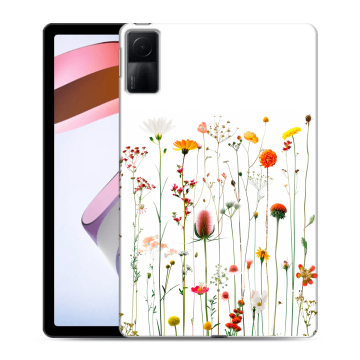 Силиконовый чехол на Xiaomi RedMi Pad с принтом цветы Силиконовый чехол на Xiaomi RedMi Pad с принтом цветы