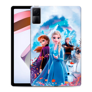 Силиконовый чехол на Xiaomi RedMi Pad с принтом Холодное сердце Frozen