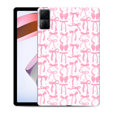 Силиконовый чехол на планшета Xiaomi RedMi Pad с принтом Розовые бантики