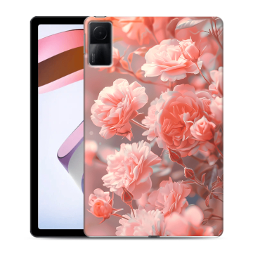 Силиконовый чехол на планшета Xiaomi RedMi Pad с принтом Розы цветы