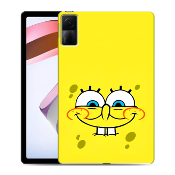Силиконовый чехол на планшета Xiaomi RedMi Pad с принтом спанчбоб спанч боб