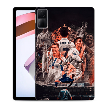 Силиконовый чехол на планшета Xiaomi RedMi Pad с принтом Реал Роналдо Real Ronaldo