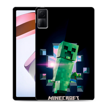 Силиконовый чехол на планшета Xiaomi RedMi Pad с принтом Майнкрафт Minecraft