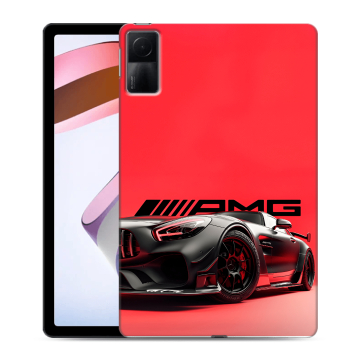 Силиконовый чехол на планшета Xiaomi RedMi Pad с принтом Мерседес Mercedes AMG