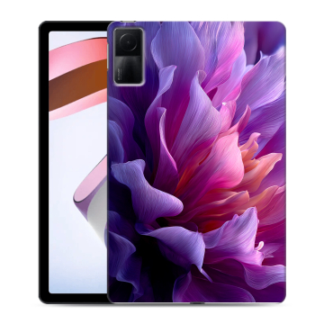 Силиконовый чехол на планшета Xiaomi RedMi Pad с принтом женский цветы