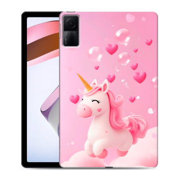 Силиконовый чехол на Xiaomi RedMi Pad с принтом Единорог