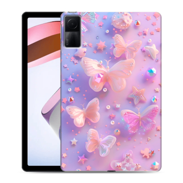 Силиконовый чехол на Xiaomi RedMi Pad с принтом Бабочки Силиконовый чехол на Xiaomi RedMi Pad с принтом Бабочки