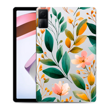Силиконовый чехол на Xiaomi RedMi Pad с принтом Цветы паттерн